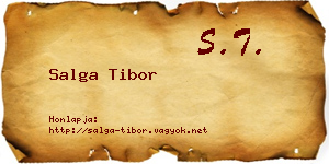 Salga Tibor névjegykártya